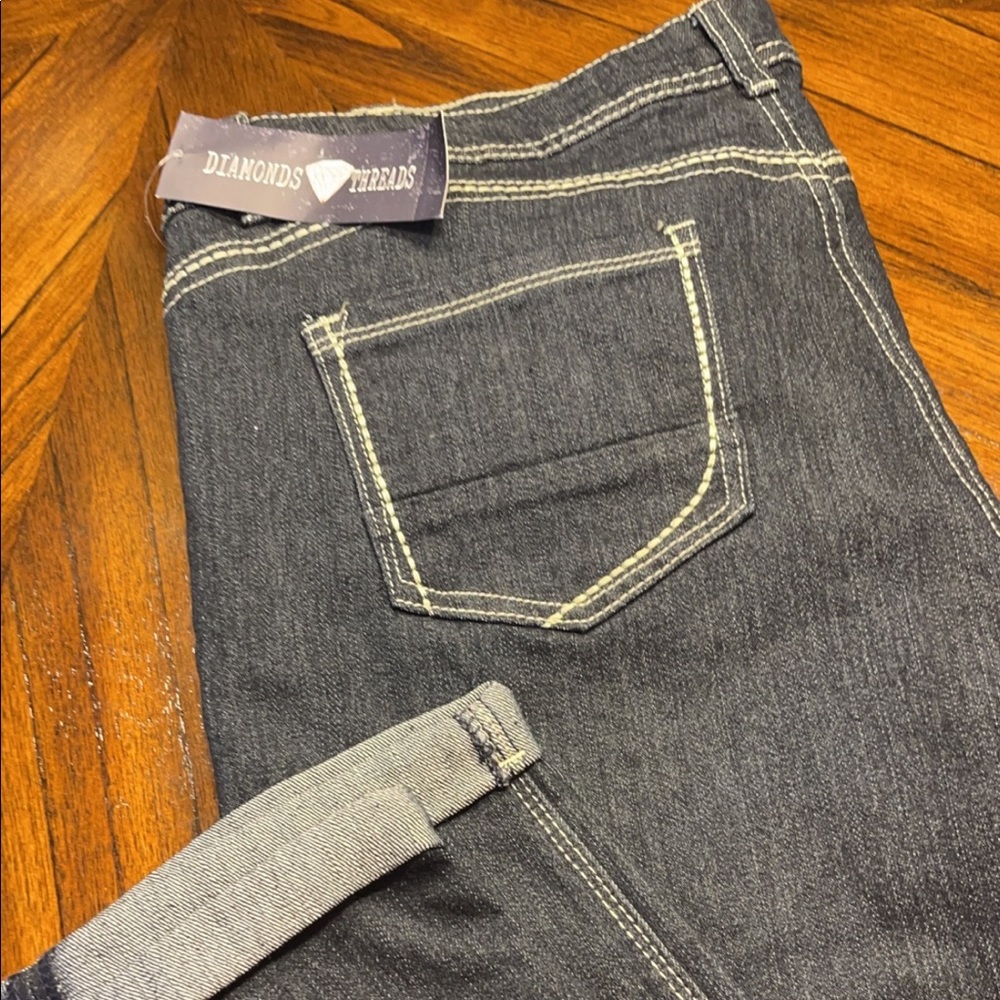 Dark denim capris  - Never worn !